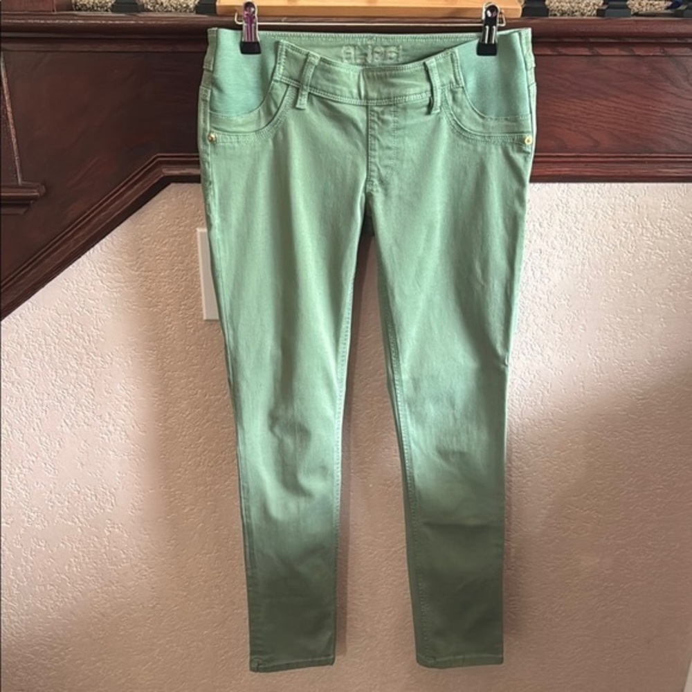 DL1961 Angel Maternity Green Stretchy Skinny Jeans Womens Size 26 Casual Pants